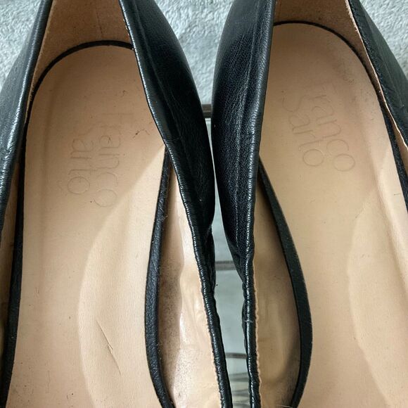 Franco Sarto Career, Office Pumps Women Size 10M Leather Black Block heels. - Picture 6 of 11